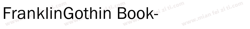 FranklinGothin Book字体转换